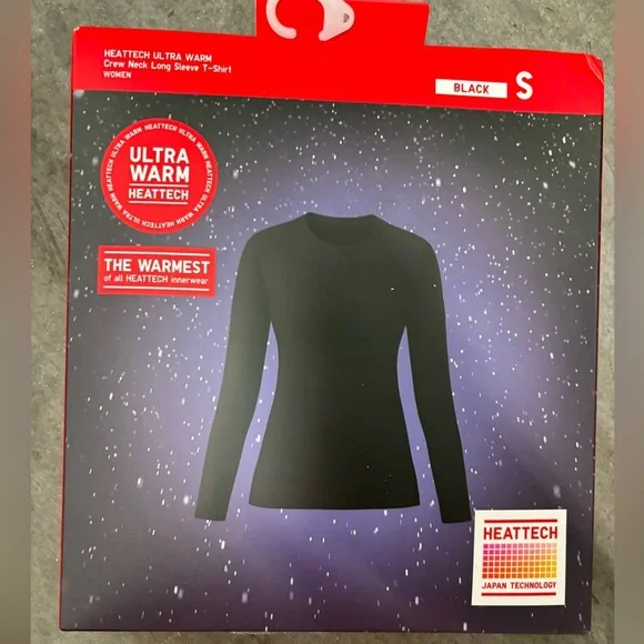 NWT Uniqlo Women's small ultra warm shirt black - Picture 6 of 6